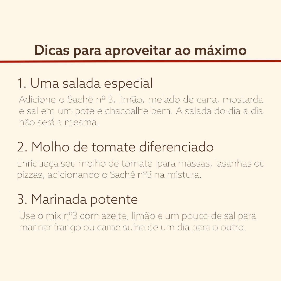 Tempero Picante Natural | 3 unidades de Sachê nº 3