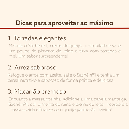 Tempero Básico Natural | 3 unidades de Sachê nº 1