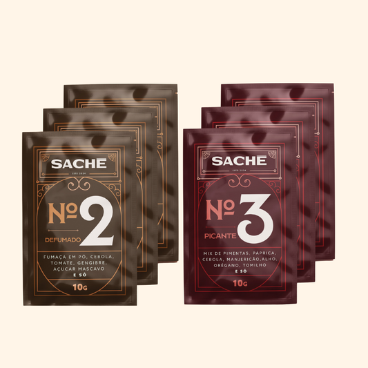 Kit Sachês nº 2 e nº3 | 6 unidades